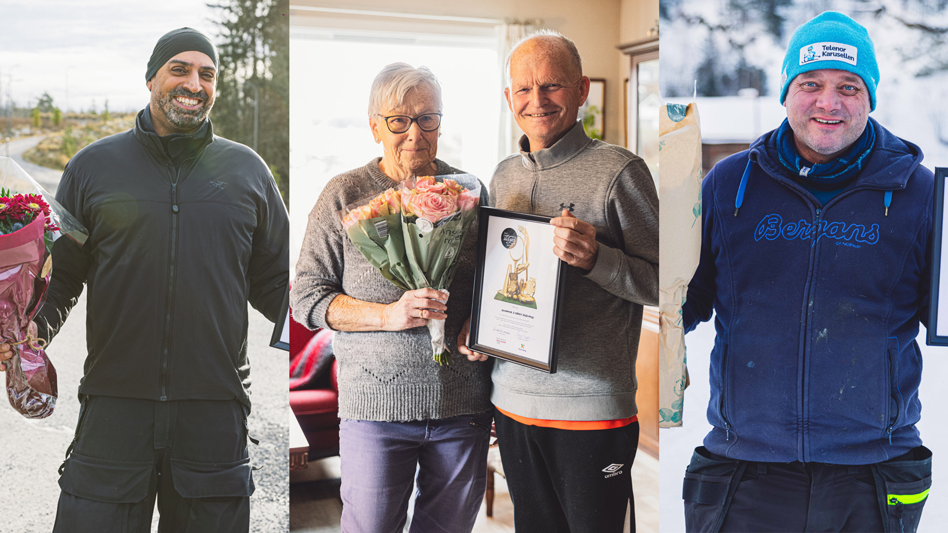 Adnan Naeem, Harry og Johanna Breiland og Øistein Formo er finalistene. Foto: Vetle Eggen